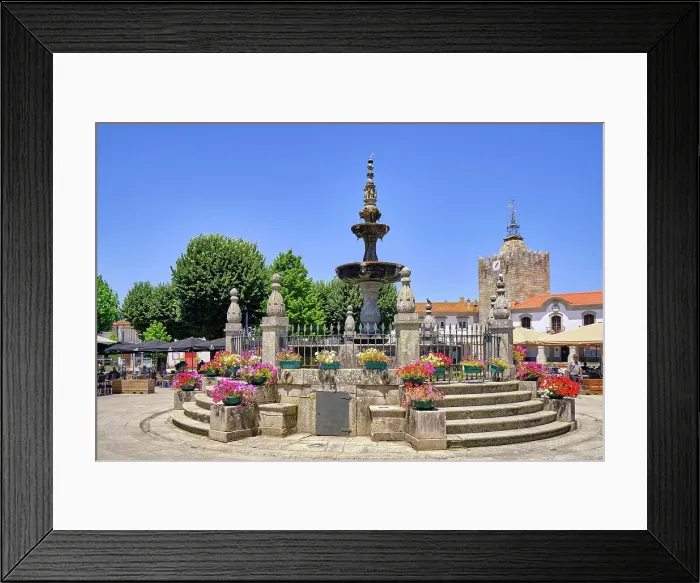 Framed Print : The beautiful 16th century fountain in the historic center of Caminha. Alto Minho, Portugal Framed Print : The beautiful 16th century fountain in the historic center of Caminha. Alto Minho, Portugal