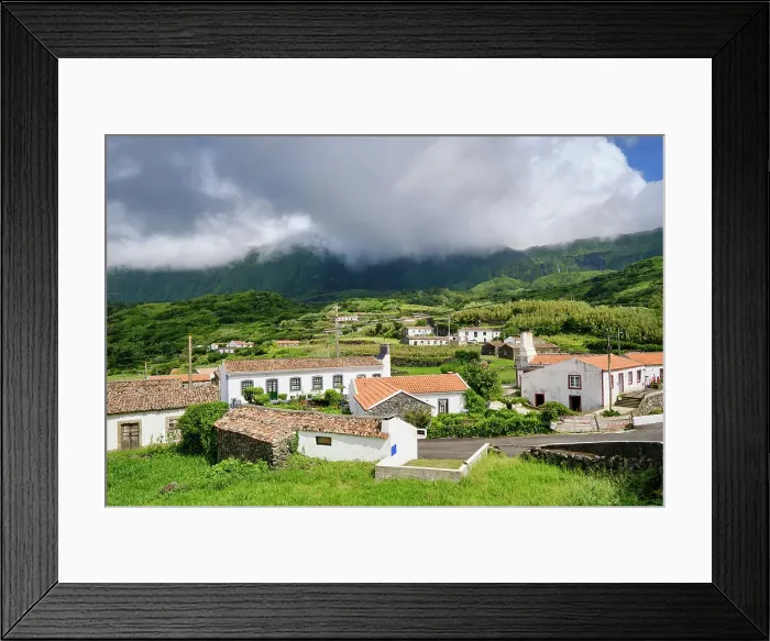 Framed Print : The little village of Fajazinha. The westernmost location in Europe. Flores, Azores islands, Portugal Framed Print : The little village of Fajazinha. The westernmost location in Europe. Flores, Azores islands, Portugal