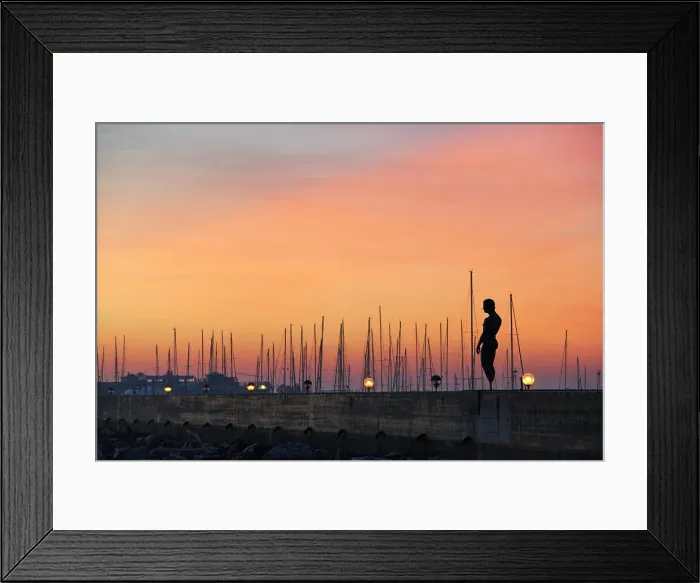 Framed Print : Lisippo in Fano, pink sunrise, Pesaro Urbino, Le Marche, Italy