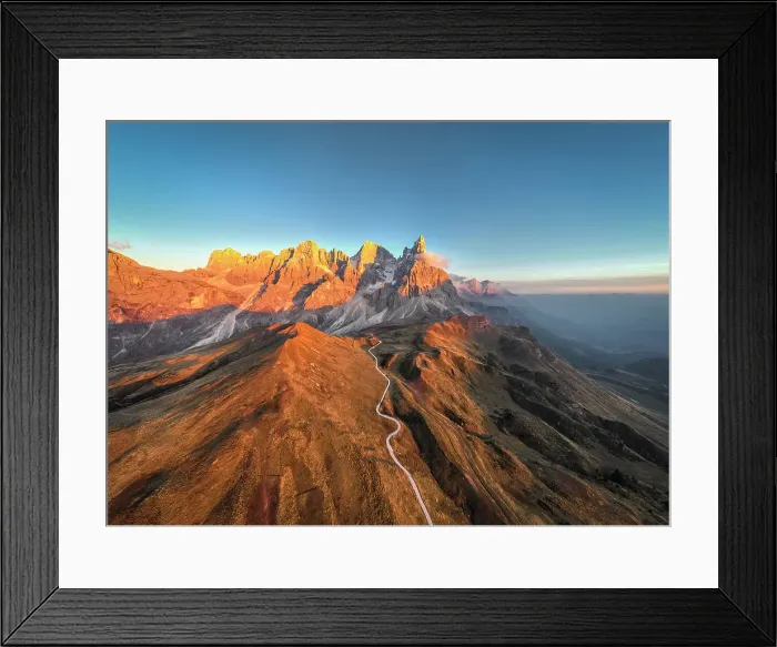 Framed Print : Pale di San Martino during sunset; Rolle Passo, Dolomites, South Tyrol, Italy Framed Print : Pale di San Martino during sunset; Rolle Passo, Dolomites, South Tyrol, Italy