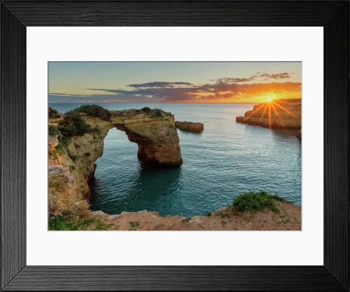 Framed Print : Natural Arch at Praia Da Albandeira, Lagoa, Algarve, Portugal Framed Print : Natural Arch at Praia Da Albandeira, Lagoa, Algarve, Portugal