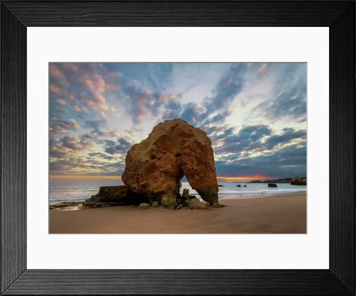 Framed Print : Sea Stack on Tres Castelos Beach, Portimāo, Algarve, Portugal Framed Print : Sea Stack on Tres Castelos Beach, Portimāo, Algarve, Portugal
