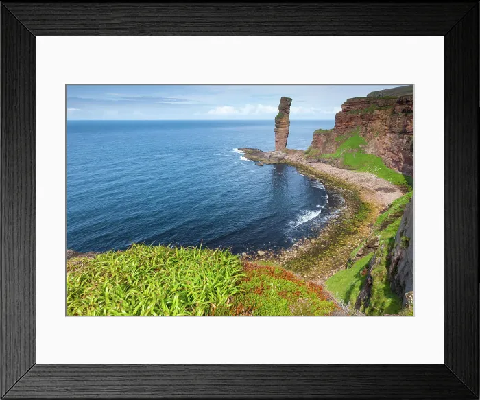 Framed Print : Scotland, Orkney Islands, Island of Hoy, Old Man of Hoy rock Framed Print : Scotland, Orkney Islands, Island of Hoy, Old Man of Hoy rock