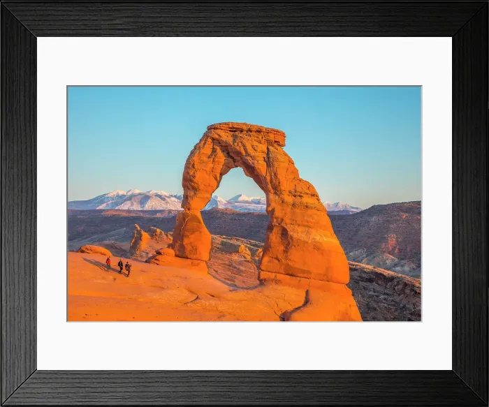 Framed Print : Delicate Arch & La Sal mountains, Arches National Park, Utah, USA Framed Print : Delicate Arch & La Sal mountains, Arches National Park, Utah, USA