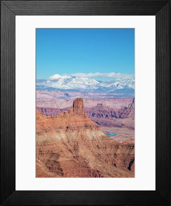 Framed Print : Dead Horse Point State Park & La Sal Mountains, Utah, USA