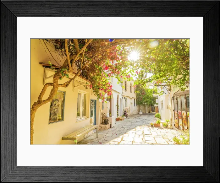 Framed Print : A small alley in Kos Town, Kos, Dodecanese Islands, Greece Framed Print : A small alley in Kos Town, Kos, Dodecanese Islands, Greece