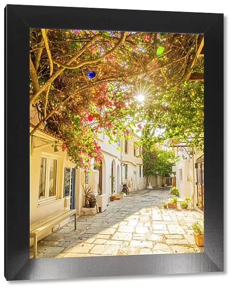 A small alley in Kos Town, Kos, Dodecanese Islands, Greece
