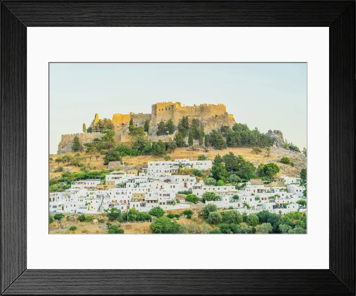 Framed Print : The Acropolis of Lindos, Lindos, Dodecanese Islands, Greece Framed Print : The Acropolis of Lindos, Lindos, Dodecanese Islands, Greece