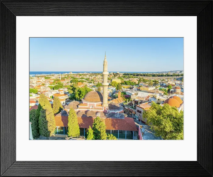 Framed Print : Mosque of Suleiman, Rhodes Old Town, Rhodes, Dodecanese Islands, Greece