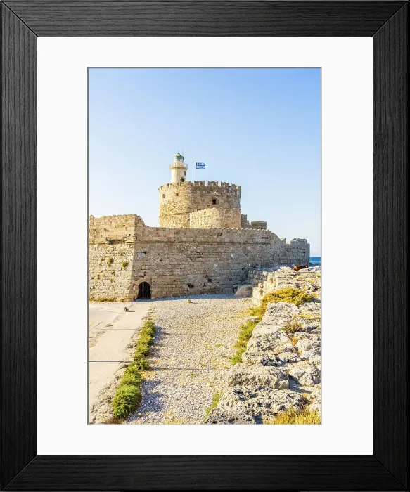 Framed Print : Saint Nicholas Fortress, Rhodes Town, Rhodes, Dodecanese Islands, Greece Framed Print : Saint Nicholas Fortress, Rhodes Town, Rhodes, Dodecanese Islands, Greece
