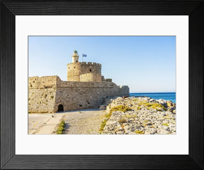 Framed Print : Saint Nicholas Fortress, Rhodes Town, Rhodes, Dodecanese Islands, Greece Framed Print : Saint Nicholas Fortress, Rhodes Town, Rhodes, Dodecanese Islands, Greece