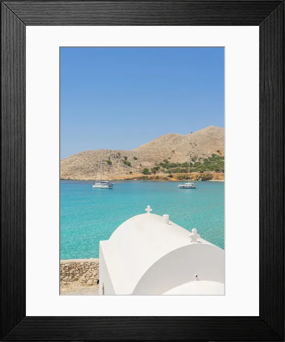 Framed Print : Agia Thekla Church, Halki, Dodecanese Islands, Greece