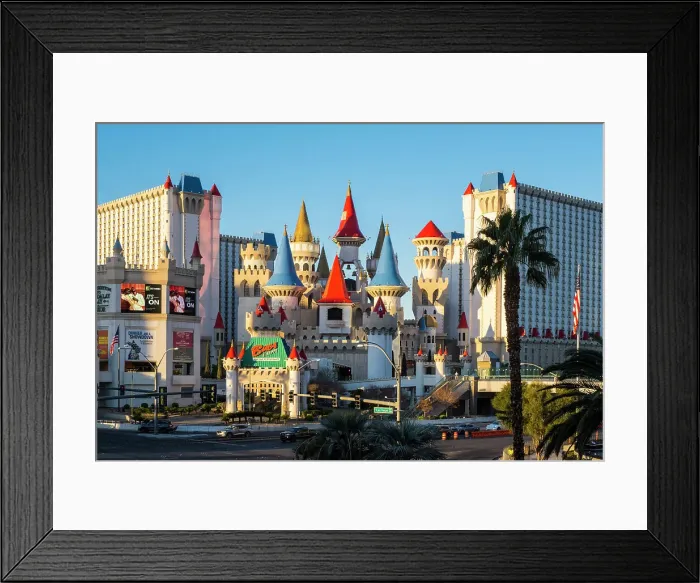 Framed Print : Excalibur Hotel & Casino, The Strip, Las Vegas, Nevada, USA