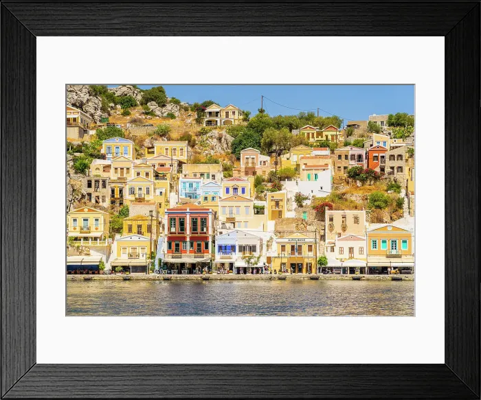 Framed Print : Harbour, Symi, Dodecanese Islands, Greece Framed Print : Harbour, Symi, Dodecanese Islands, Greece
