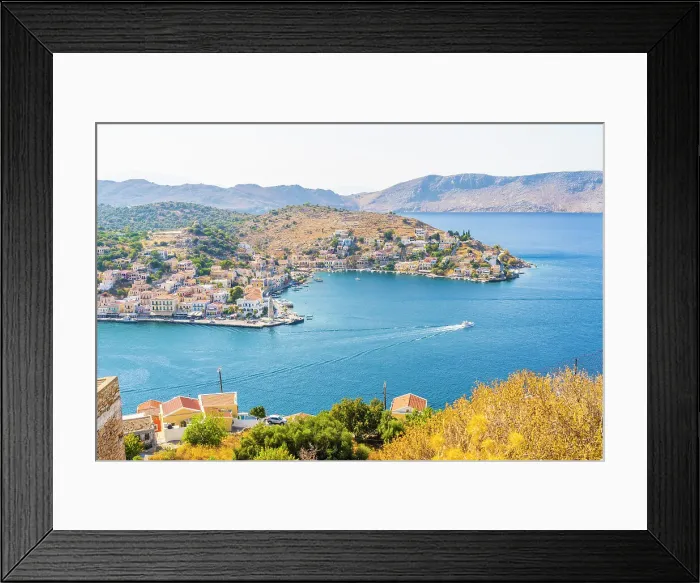 Framed Print : Symi, Dodecanese Islands, Greece