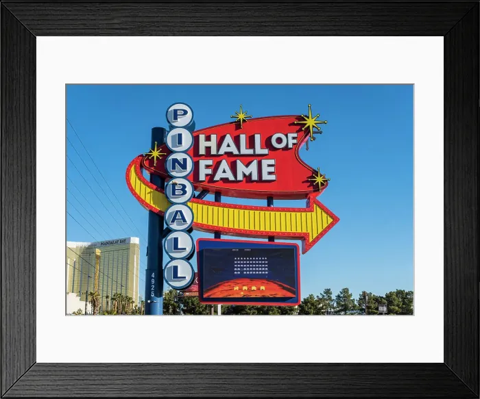 Framed Print : Pinball Hall of Fame sign, The Strip, Las Vegas, Nevada, USA Framed Print : Pinball Hall of Fame sign, The Strip, Las Vegas, Nevada, USA