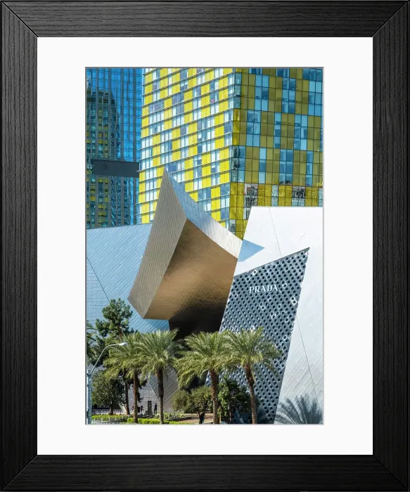 Framed Print : The Shops at Crystals, The Strip, Las Vegas, Nevada, USA