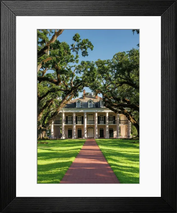 Framed Print : Oak Alley Plantation, Vacherie, Louisiana, USA