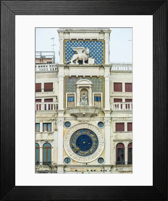 Framed Print : Torre dell'Orologio, Piazza San Marco (St. Mark's Square), Venice, Veneto, Italy Framed Print : Torre dell'Orologio, Piazza San Marco (St. Mark's Square), Venice, Veneto, Italy