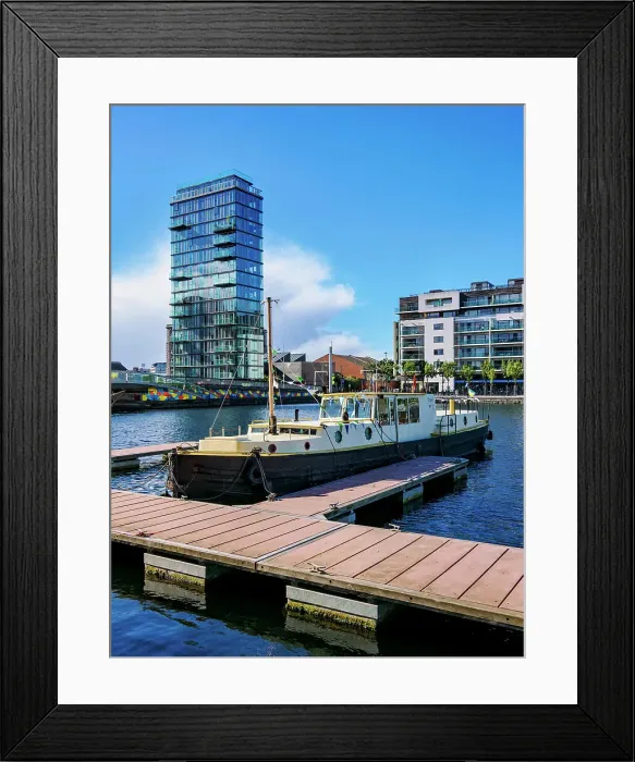 Framed Print : Grand Canal Dock, Dublin, Ireland Framed Print : Grand Canal Dock, Dublin, Ireland