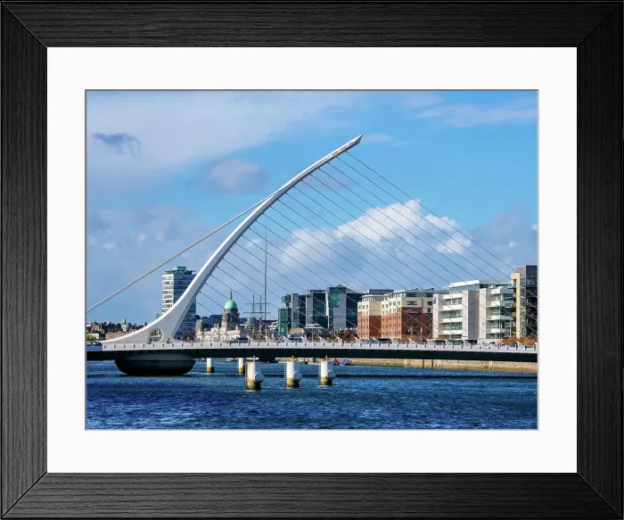 Framed Print : Samuel Beckett Bridge, Dublin, Ireland Framed Print : Samuel Beckett Bridge, Dublin, Ireland