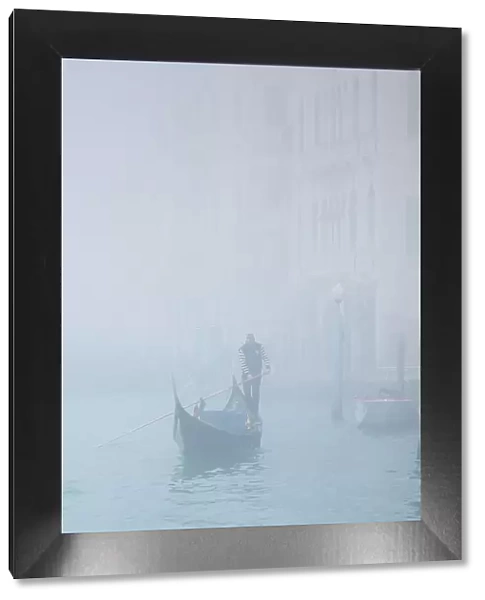 Gondola on the Grand Canal, Venice, Veneto, Italy