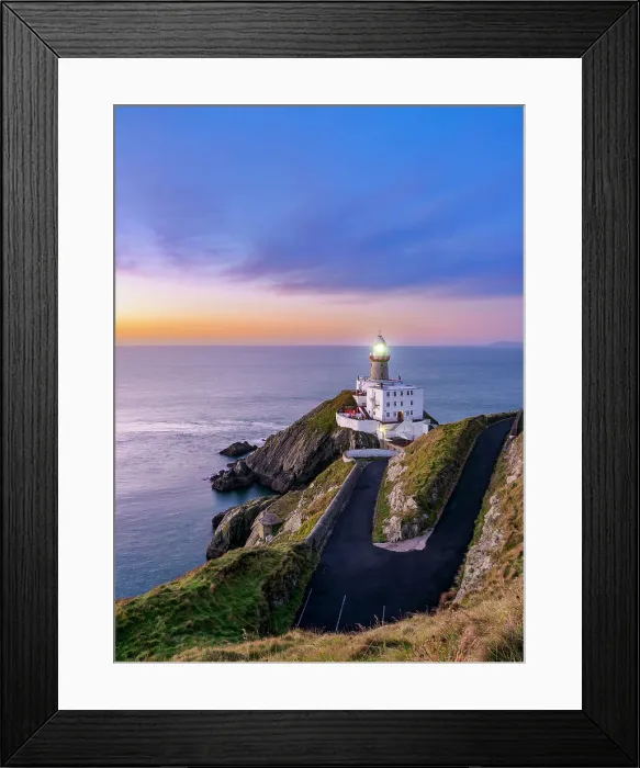 Framed Print : Baily Lighthouse at dawn, Howth, County Dublin, Ireland Framed Print : Baily Lighthouse at dawn, Howth, County Dublin, Ireland