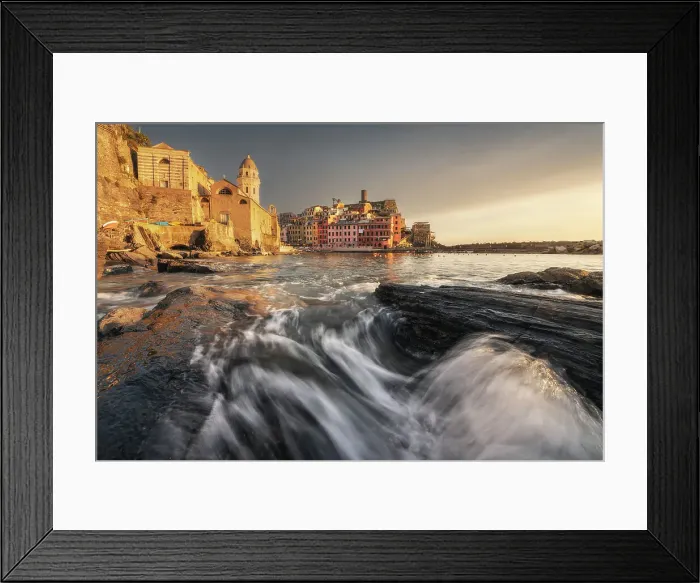 Framed Print : A stormy evening of early spring in Vernazza, Cinque Terre, Italy Framed Print : A stormy evening of early spring in Vernazza, Cinque Terre, Italy
