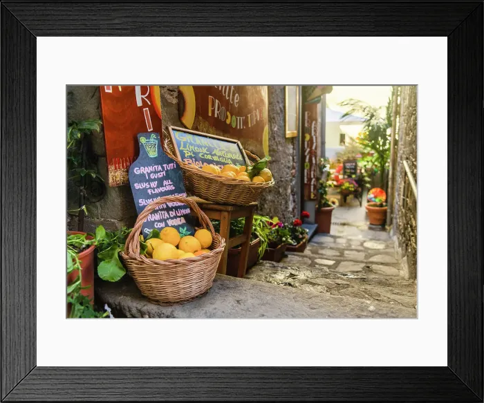 Framed Print : A small cafe, Cinque Terre, Italy Framed Print : A small cafe, Cinque Terre, Italy