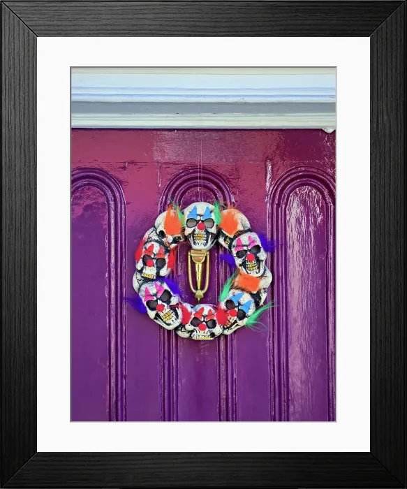 Framed Print : Halloween Wreath, Howth, County Dublin, Ireland Framed Print : Halloween Wreath, Howth, County Dublin, Ireland
