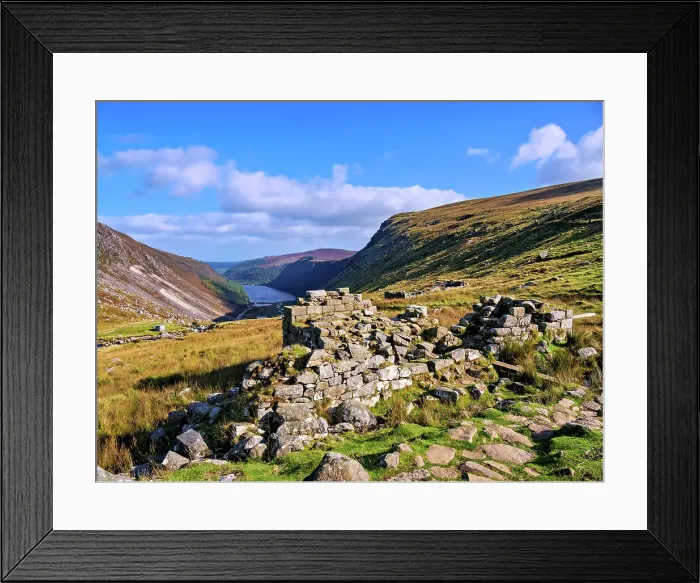 Framed Print : Miners Village, Glendalough, County Wicklow, Ireland Framed Print : Miners Village, Glendalough, County Wicklow, Ireland