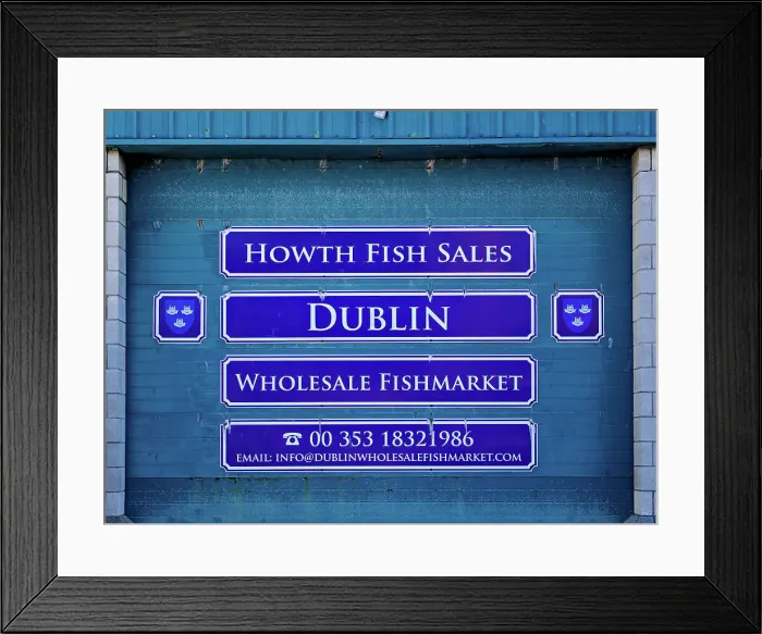 Framed Print : Wholesale Fishmarket, Howth, County Dublin, Ireland Framed Print : Wholesale Fishmarket, Howth, County Dublin, Ireland