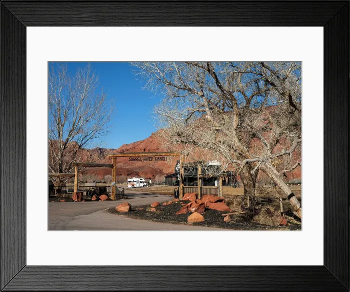 Framed Print : RV parked at Sorrel River Ranch, Moab, Utah, USA Framed Print : RV parked at Sorrel River Ranch, Moab, Utah, USA