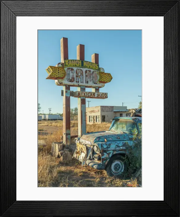 Framed Print : USA, Southwest, New Mexico, Route 66, Tucumcari, Ranch House Cafe Framed Print : USA, Southwest, New Mexico, Route 66, Tucumcari, Ranch House Cafe