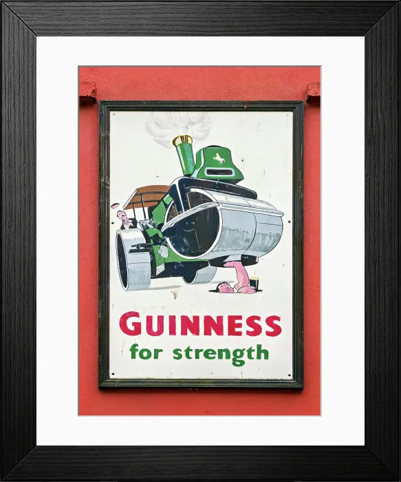 Framed Print : Guinness for strength Advert, Wexford, County Wexford, Ireland