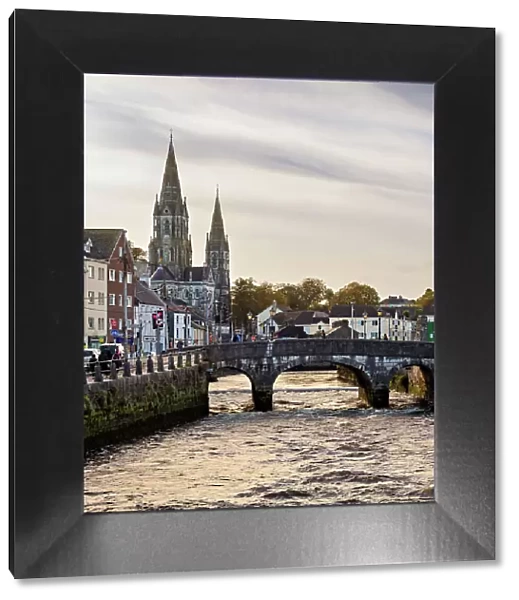 South Gate Bridge and Saint Fin Barre's Cathedral, Cork, County Cork, Ireland