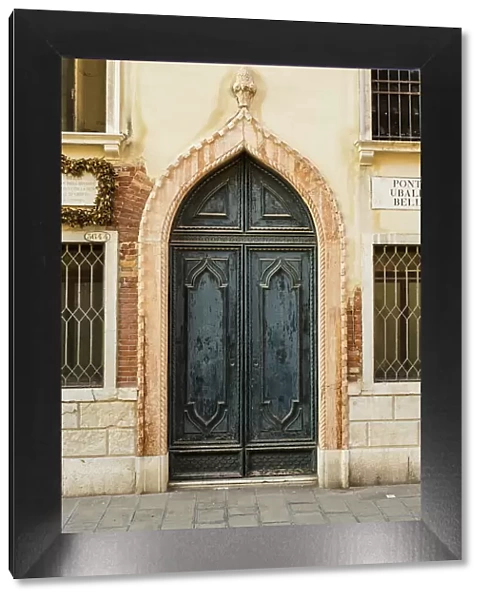 Venetian doorway, Venice, Veneto, Italy