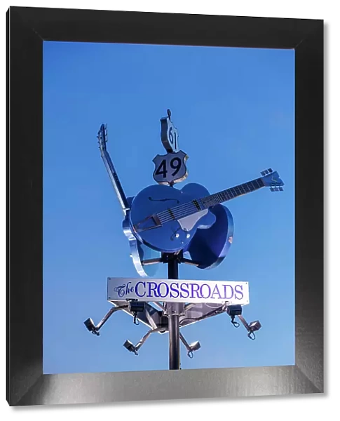 Iconic Blues Crossroads, Highways 61 and 49, Clarksdale, Mississippi, USA