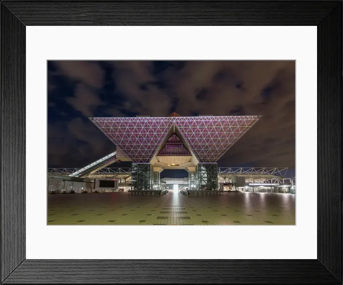 Framed Print : Tokyo Big Sight at Night, Ariake, Tokyo, Japan Framed Print : Tokyo Big Sight at Night, Ariake, Tokyo, Japan