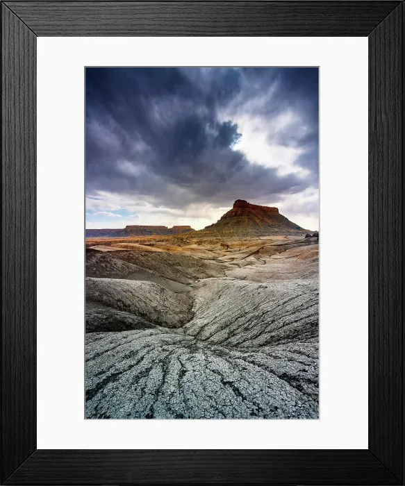 Framed Print : USA, Utah, Factory Butte rock formation Framed Print : USA, Utah, Factory Butte rock formation