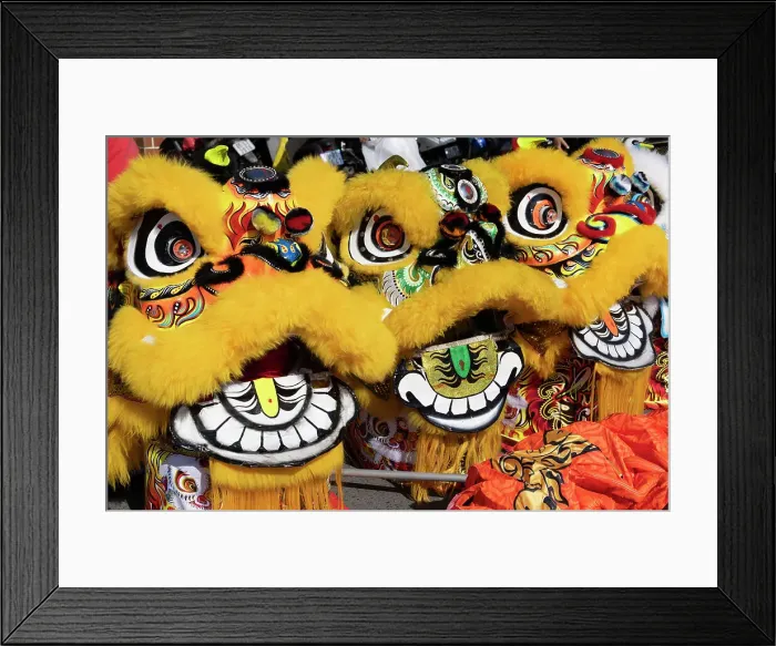Framed Print : Vietnam, Mekong delta, Can Tho, yellow dragons to celebrate the Tet festival Framed Print : Vietnam, Mekong delta, Can Tho, yellow dragons to celebrate the Tet festival