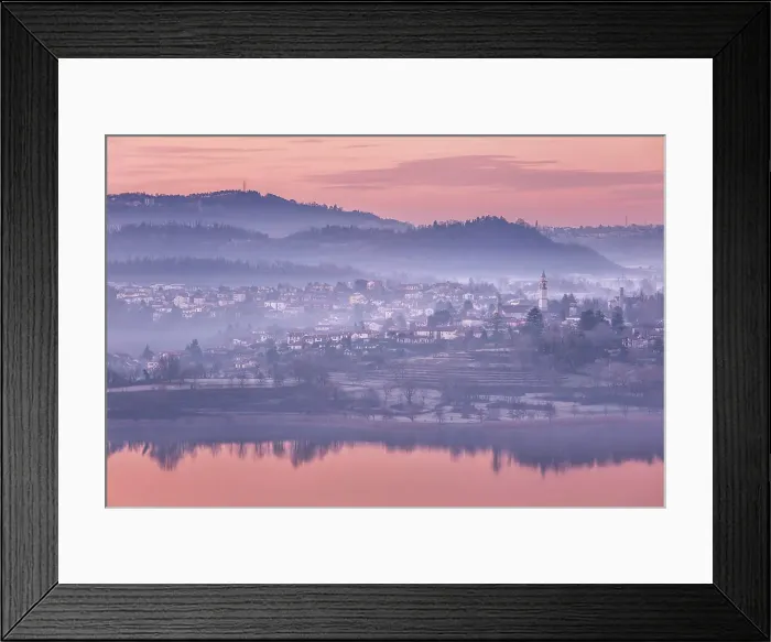 Framed Print : Oggiono village, lake Annone, Brianza, Lecco province, Lombardy, Italy Framed Print : Oggiono village, lake Annone, Brianza, Lecco province, Lombardy, Italy