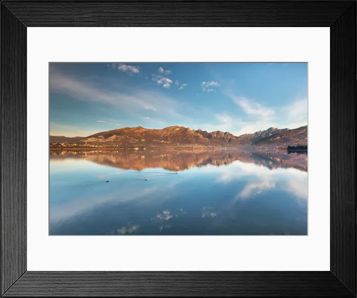 Framed Print : Lecco mountains reflected into the Annone lake, Brianza, Lecco province, Lombardy, Italy Framed Print : Lecco mountains reflected into the Annone lake, Brianza, Lecco province, Lombardy, Italy