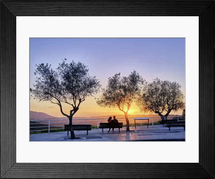 Framed Print : Sunset over the Arrabida Nature Park, Palmela. Portugal Framed Print : Sunset over the Arrabida Nature Park, Palmela. Portugal