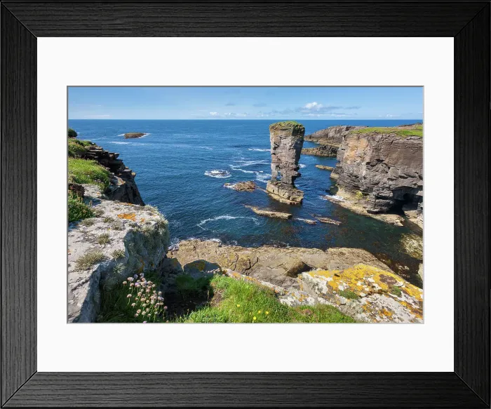 Framed Print : Scotland, Orkney Islands, Yesnaby Castle rock Framed Print : Scotland, Orkney Islands, Yesnaby Castle rock