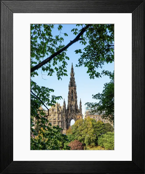 Framed Print : Scott Monument, Edinburgh Old Town, City of Edinburgh, Scotland, UK