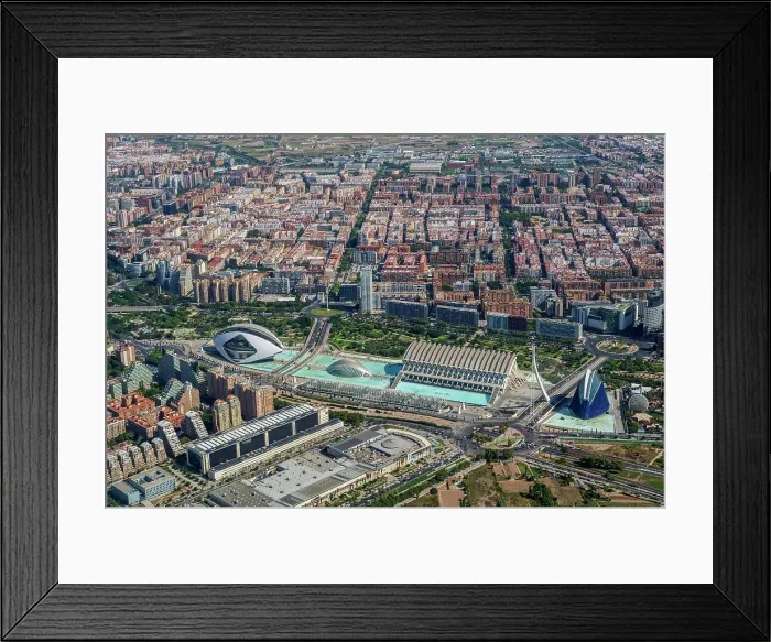 Framed Print : Aerial view of the City of Arts and Sciences, Valencia, Spain Framed Print : Aerial view of the City of Arts and Sciences, Valencia, Spain
