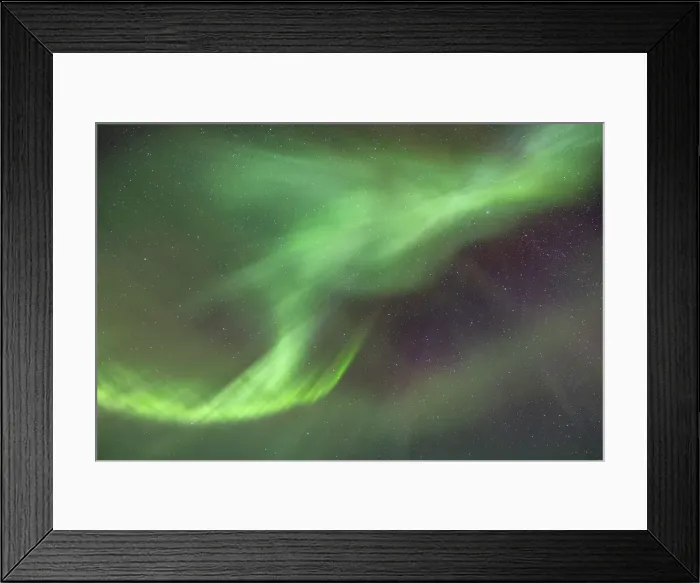 Framed Print : the Northern Lights during an autumn night, Iceland