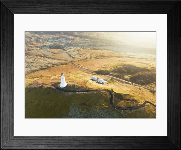 Framed Print : Reykjanes Lighthouse, during an autumn day, Iceland