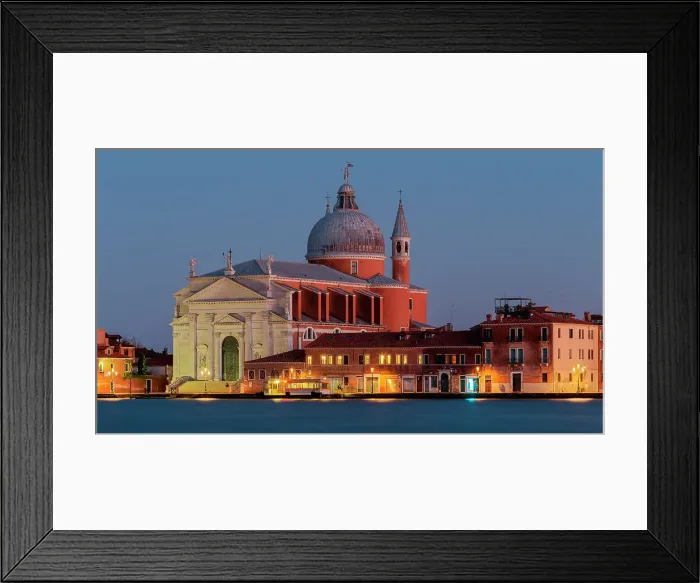 Framed Print : The roman catholic Chiesa del Santissimo Redentore at dusk, Giudecca, Venice, Veneto, Italy Framed Print : The roman catholic Chiesa del Santissimo Redentore at dusk, Giudecca, Venice, Veneto, Italy
